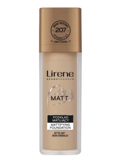 Lirene City Matt podkład matujący 207 Beżowy 30ml