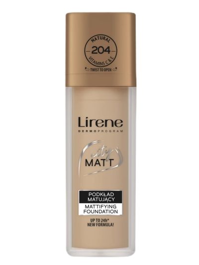 Lirene City Matt podkład matujący 204 Naturalny 30ml