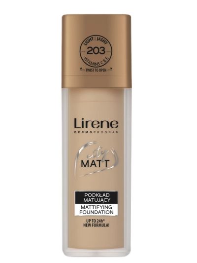Lirene City Matt podkład matujący 203 Jasny 30ml