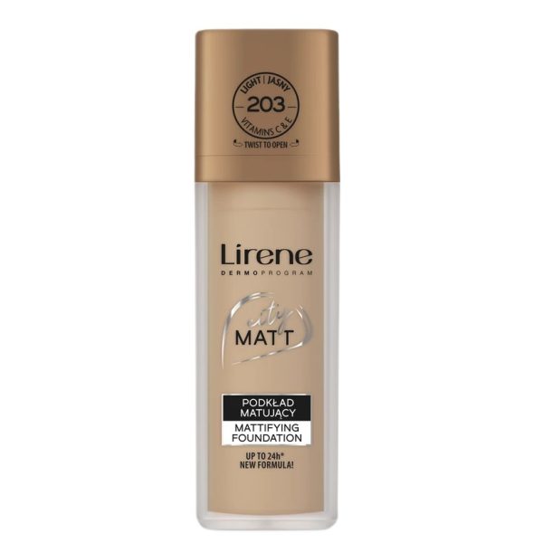 Lirene City Matt podkład matujący 203 Jasny 30ml