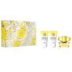 Versace Yellow Diamond zestaw woda toaletowa spray 50ml + balsam do ciała 50ml + żel pod prysznic 50ml