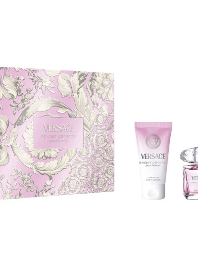 Versace Bright Crystal zestaw woda toaletowa spray 30ml + balsam do ciała 50ml
