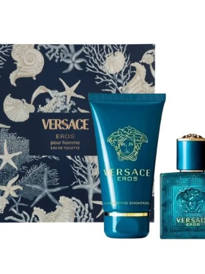 Versace Eros Pour Homme zestaw woda toaletowa spray 30ml + żel pod prysznic 50ml