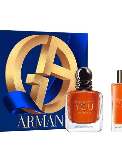 Giorgio Armani Stronger With You Intensely zestaw woda perfumowana spray 100ml + woda perfumowana spray 15ml