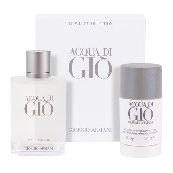 Giorgio Armani Acqua di Gio Pour Homme zestaw woda toaletowa spray 100ml + dezodorant sztyft 75g