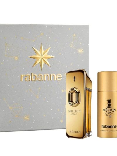 Paco Rabanne Million Gold zestaw woda perfumowana spray 100ml + dezodorant spray 150ml + woda perfumowana spray 10ml