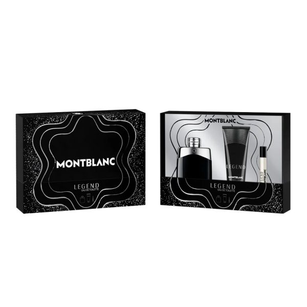 Mont Blanc Legend zestaw woda toaletowa spray 100ml + miniatura wody toaletowej 7.5ml + żel pod prysznic 100ml