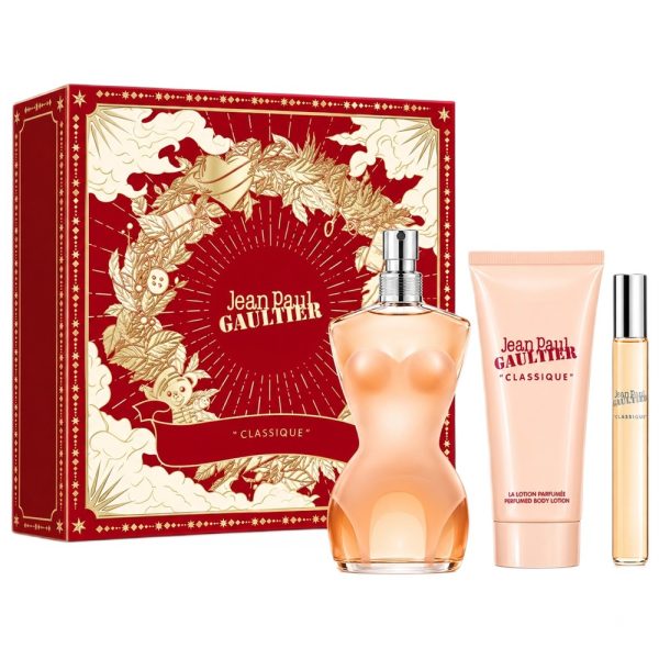 Jean Paul Gaultier Classique zestaw woda toaletowa spray 100ml + woda toaletowa spray 10ml + balsam do ciała 75ml