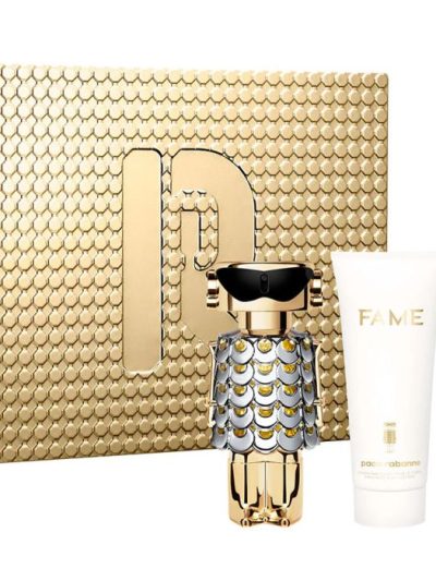 Paco Rabanne Fame zestaw woda perfumowana spray 80ml + balsam do ciała 100ml + woda perfumowana spray 10ml